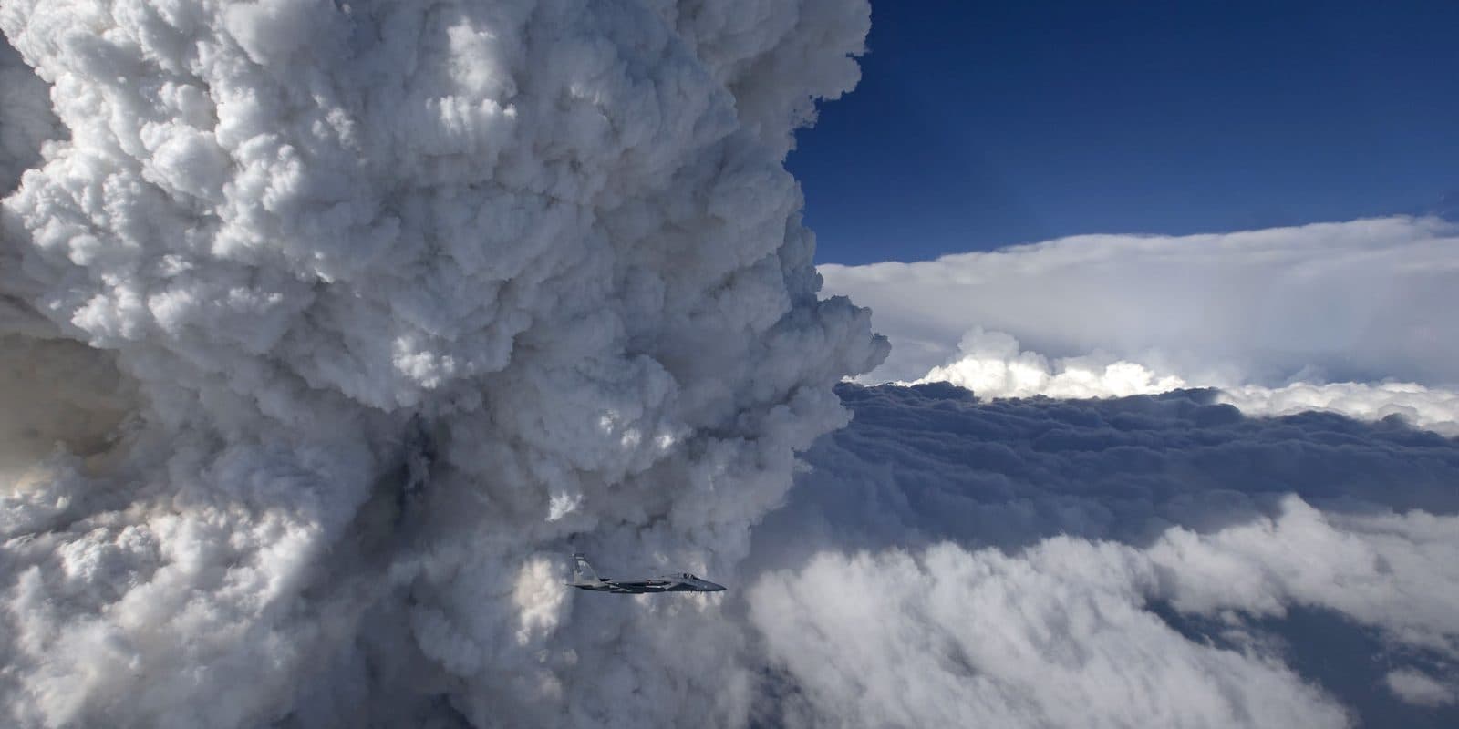 A pyrocumulus column towering over the Beaver Complex fire in southern Oregon.